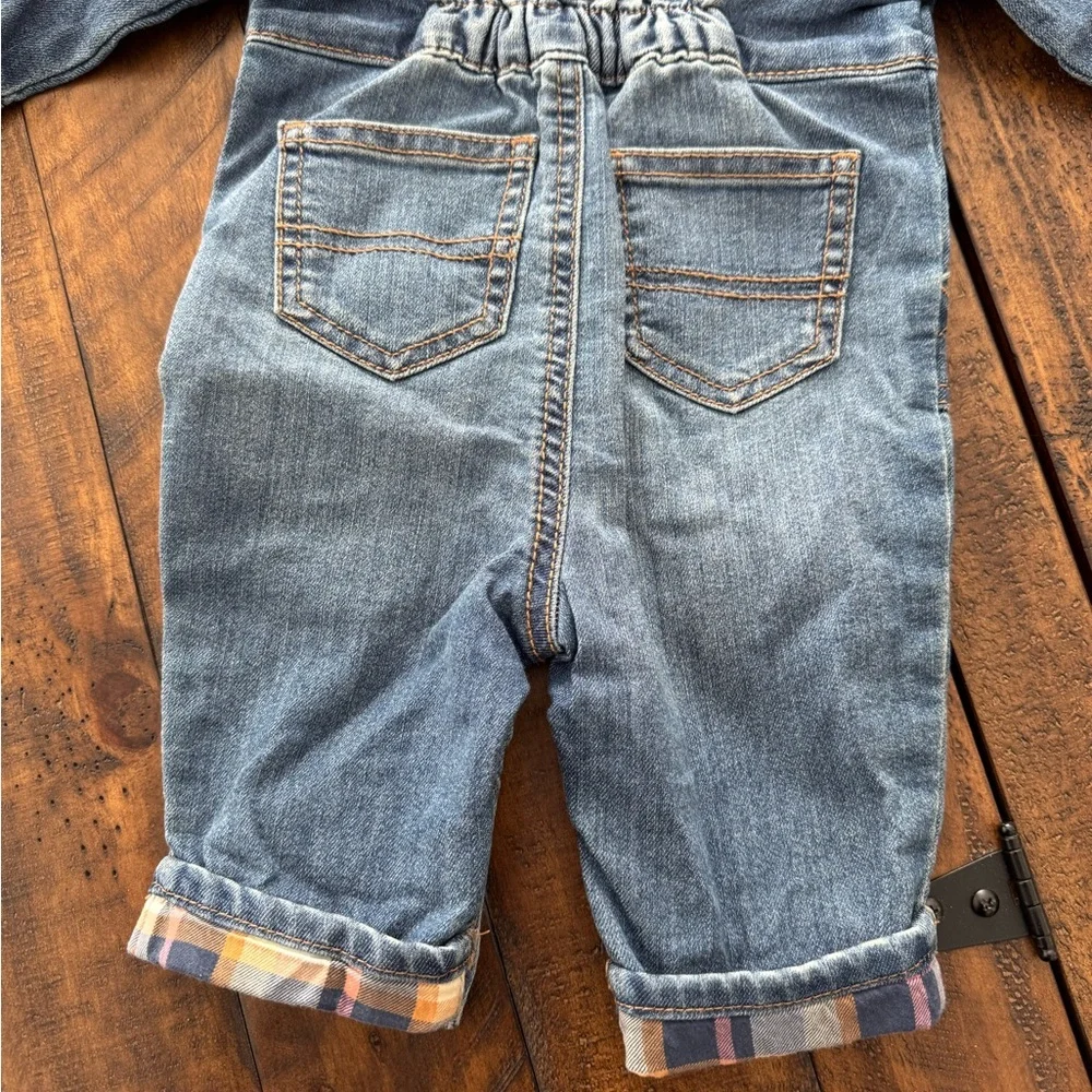 Osh Kosh Blue Denim One-Piece Romper, 6 months- NWT! - Picture 5 of 6